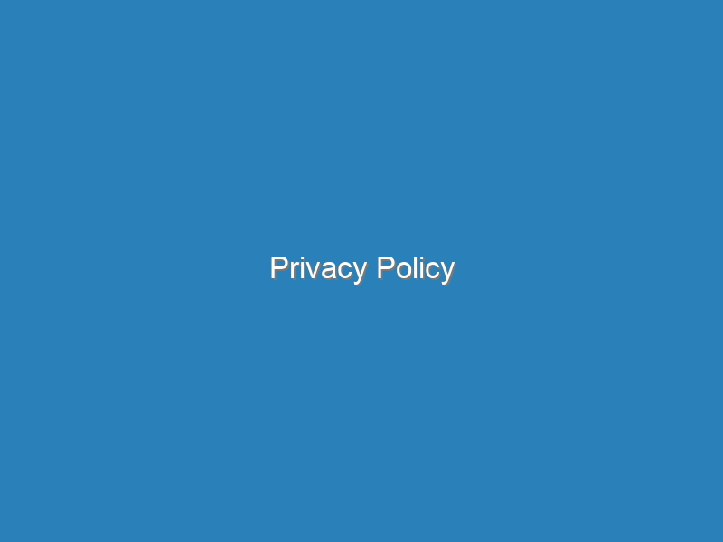 Privacy Policy